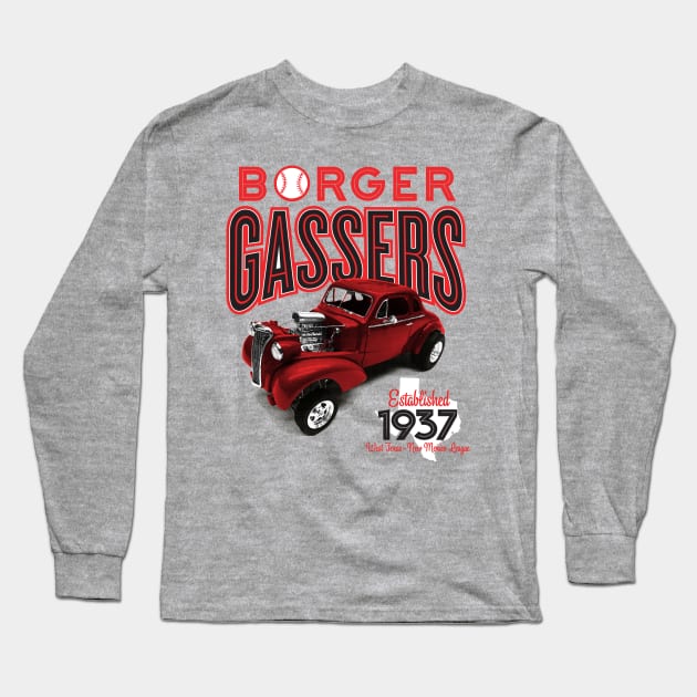 Borger Gassers Long Sleeve T-Shirt by MindsparkCreative